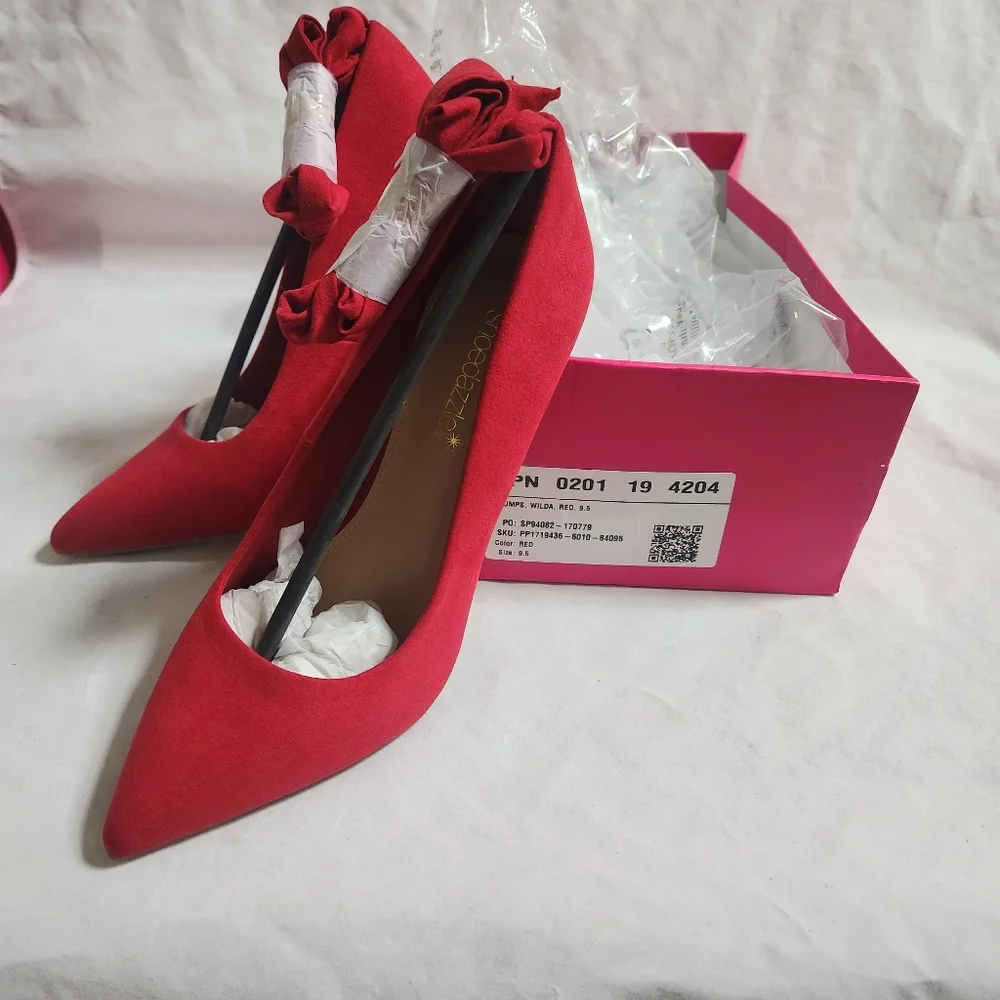 Shoe Dazzle Wilda Red Pumps Size 9.5